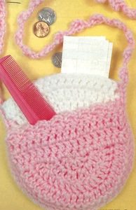 CUTE Girl's Pocket Purse/Tote/Crochet Pattern INSTRUCTIONS ONLY - Picture 1 of 1