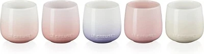 Le Creuset Sphere Pink Collection Tumbler Mug 250ml Set of 5 Stoneware NIB - Image 1 of 4