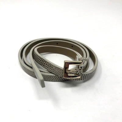 J Crew галечный узкий кожаный пояс женщин маленький ретро Y2K моды - Изображение 1 из 4