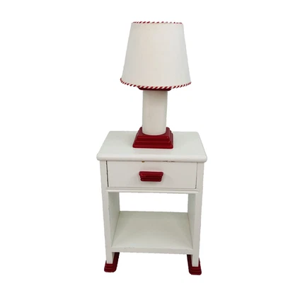 BONECA MENINA AMERICANA VINTAGE MOLLY CABECEIRA MESA DE CABECEIRA E ABAJUR TRABALHOS TESTADOS - Imagem 1 de 4