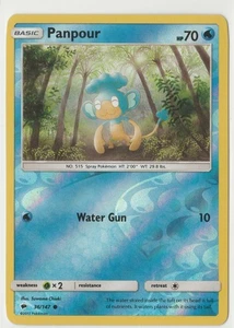 Pokémon Panpour Burning Shadows 36/147 Common EN 2017 Reverse Holo - Picture 1 of 2