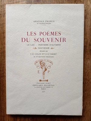 Anatole FRANCE : Les Poèmes du souvenir. Edouard Pelletan, 1910. EO illustrée. - Photo 1/4