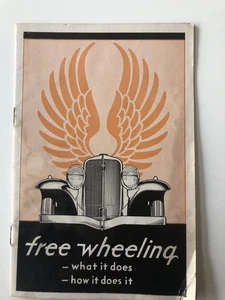 Studbaker free wheeling brochure circa 1930 car  - Picture 1 of 5