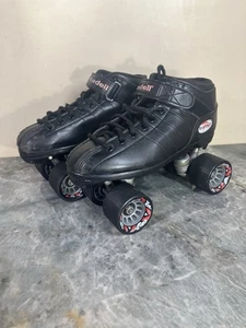 Riedell R3 Cayman Roller Skates Black Size 6 Radar 62 Cayman Wheels No Stoppers - Picture 1 of 12