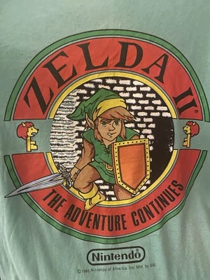 Camiseta ZELDA De Colección Rara Gráfica M Puntada Única Grial Videojuegos Nintendo Foto 1 de 4