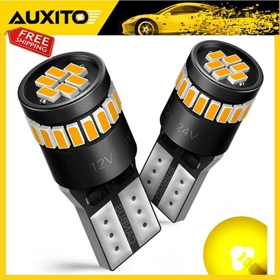 AUXITO Amber Yellow T10 168 194 921 License Light Side Marker Canbus LED Bulb - Image 1 of 4