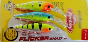 Berkley Flicker SHAD #5, #7 (Select Size) (Select Color) EXCLUSIVE 3-PACK - Picture 1 of 23