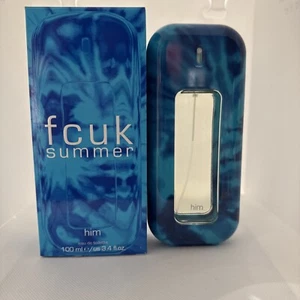 FCUK Summer Him Eau de Toilette EDT Spray 100ml 3.4 fl. oz. for Men New In Box - Picture 1 of 2