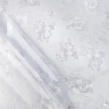 Tischdecke abwaschbar PVC Folie Halb-Transparent mattiert Blumen 0,2 mm ANRO