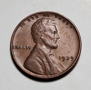Lincoln Wheat Penny 1939 P #C6003 - Imagen 1 de 2