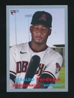 2021 Topps Archives (SILVER Parallel) -#51 GERALDO PERDOMO (D-Backs) -Ser #12/99 - Image 1 of 2