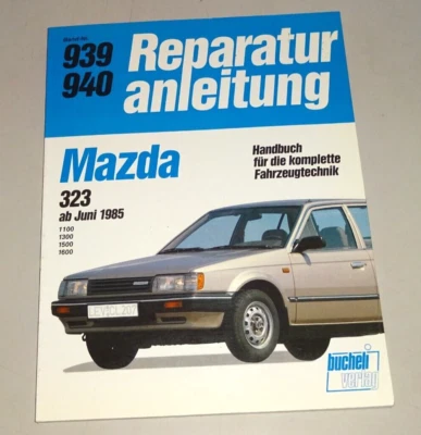 Original Manual de Reparación Mazda 323-1100 , 1300 , 1500 , 1600-Ab Junio 1985 - Imagen 1 de 3
