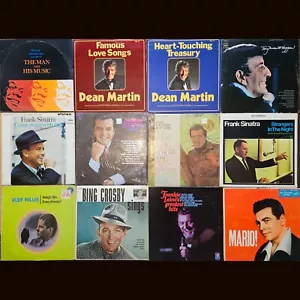 Vintage 13 LP Lot #232: Classic Crooners VG+ Or Better Vinyl Frank Dean Nat Bing - Picture 1 of 23