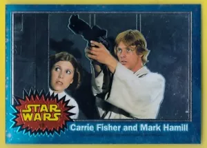 1999 Topps Star Wars Chrome Archives 19 Carrie Fisher and Mark Hamill - Picture 1 of 1