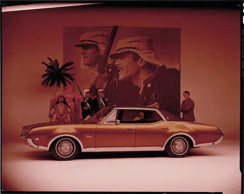 1969 Oldsmobile Cutlass automobile Old Car Advertising Promo Photo - image 1 of 1