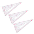 3Pcs Sewing Garment Ruler Clothing Bendable Draw Curve Embroidery Accessory Fst