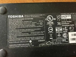 Genuine Toshiba Laptop Charger AC Adapter PA5084E-1AC3 19V 9.5A 180W fast charge - Picture 1 of 4