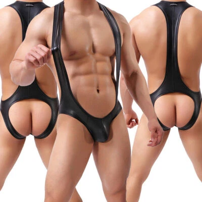 Hombres Correa Deportiva Ropa Interior Monos Lucha Singlet Leotardo Tanga Soporte NUEVO Foto 1 de 4