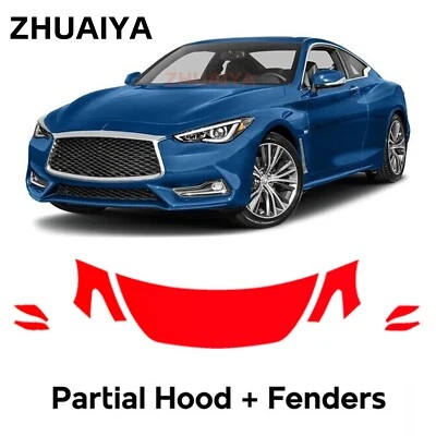 Película de protección de pintura PPF precortada para capó para Infiniti Q60 2017-2022 Foto 1 de 4