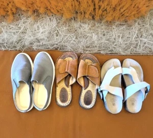 women shoes size 7 Sketcher,Born And White Mountain Sandals Summer Spring Lot 3 - Picture 1 of 9