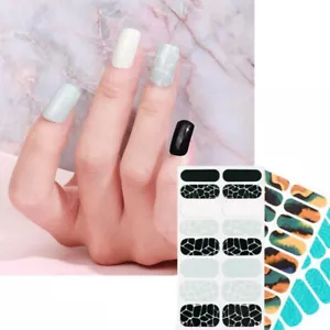 16 strisce adesivi unghie strumenti nail art copertura manicure autostick decorazione fai da te - Foto 1 di 17