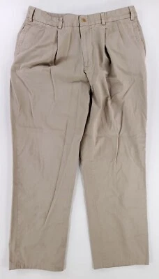 Bills Khakis Pants Tan Pleated Made USA Mens 37 (36 x 31 Actual) - Image 1 of 4