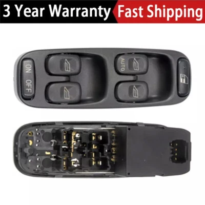 Interruptor de control de ventana eléctrica maestro del lado del conductor para Volvo S70 V70 2,4 L 9472276 Foto 1 de 4