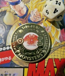 DIGIMON GOLD METAL COIN CARD M100 CARTE MEDAL PIECE #1 NEUF NEW MINT - Bild 1 von 8