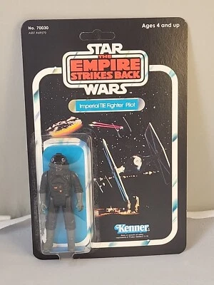CARTÃO TRASEIRO VINTAGE 1982 STAR WARS IMPERIAL TIE FIGHTER PILOTO PERSONALIZADO 47 Erro LEIA - Imagem 1 de 4
