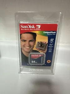 NEW SanDisk 64 MB CompactFlash Memory Card Compatible Digital Cameras Portable - Picture 1 of 2