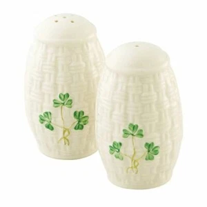 Belleek Kleeblatt Salz & Pfeffer Set, China - Bild 1 von 1