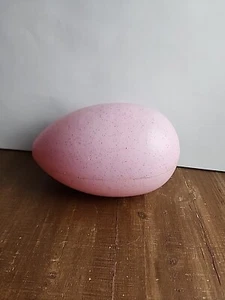 Blow Mold Easter Egg 1998 Grand Venture 1 Light Speckled Pink Vintage - 8 Inch - Picture 1 of 20