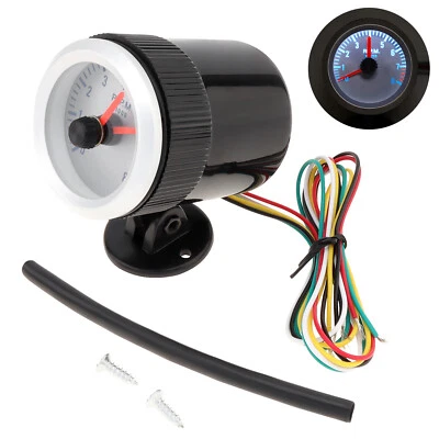 Velocímetro universal para coche de 2" con luz LED 0-8000 RPM 12V Foto 1 de 4