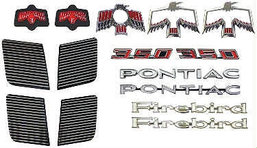 1969 Pontiac Firebird Complete Emblem Kit, Excellent Quality, 350 - Image 1 of 1