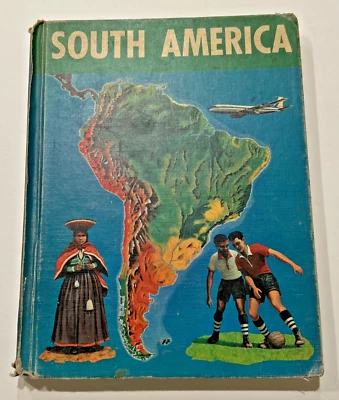 1968 SOUTH AMERICA HARDCOVER VINTAGE SCHOOL SOCIAL STUDIES MAP ATLAS BOOK - Image 1 of 4