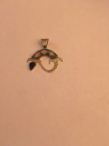 Zuni Indianer 925 Sterling Silber Gecko signiert "Himmel" - Bild 1 von 3