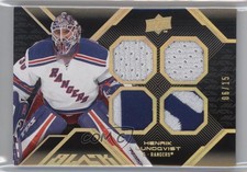 2008-09 Upper Deck UD Black Gold /15 Henrik Lundqvist #9 HOF