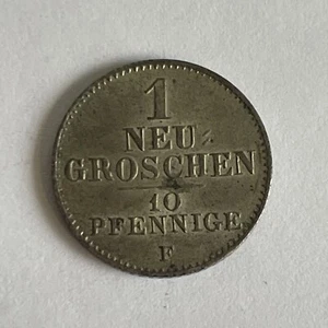 Sachsen, Albertinische Linie 1 Neugroschen 1846 F - Picture 1 of 2