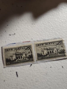 US Stamp Scott C34 Air Mail Pan-American Building Used 10c 1947 - #5807 - Picture 1 of 3