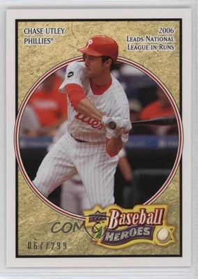 2008 Upper Deck Baseball Heroes Beige /299 Chase Utley #135 - Image 1 of 2