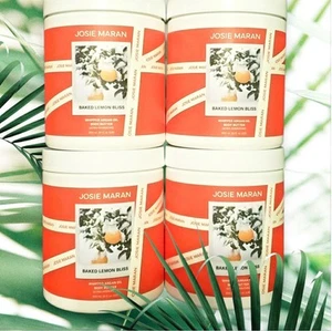 4 X 20oz JOSIE MARAN ARGAN OIL BODY BUTTER LEMON BLISS 80oz 2400ml JUMBO SIZE - Picture 1 of 1