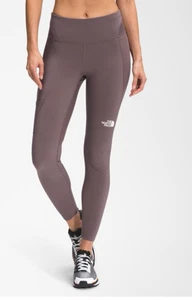 North Face Warm Winter Trail Running Tights Flash Dry  Graphite Purple Women S - Picture 1 of 14