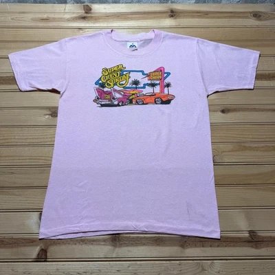 Camiseta De Colección Años 80 Super Chevy Sunday Magazine Car Show Gráfica Hecha en EE. UU. Grande Foto 1 de 4