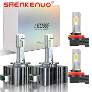 4X For Jeep Grand Cherokee 2014-2021 HID Headlight Hi/Lo Beam+LED Fog Light Bulb - Picture 1 of 20