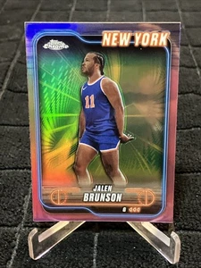 Jalen Brunson 2024-25 Topps Chrome #47 PINK REFRACTOR - New York Knicks - Picture 1 of 2