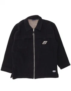 ASICS Mens Fleece Jacket UK 38 Medium Navy Blue Polyester DX85 - Picture 1 of 4