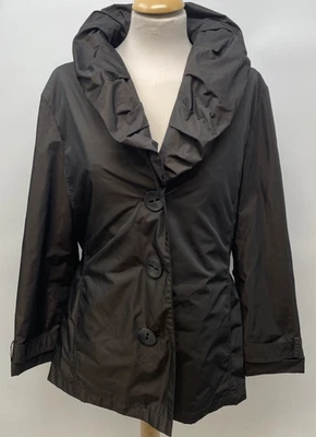 Gerry Weber Black Polyester Casual Jacket UK Size 10 Shawl Collar            W10 - Image 1 of 4