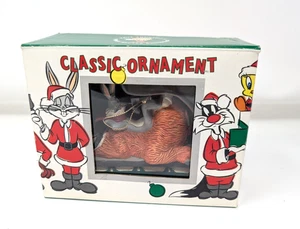 Ornamento slitta coniglietto Gossamer & Bugs 1991 vintage Warner Bros Studio Store - Foto 1 di 9