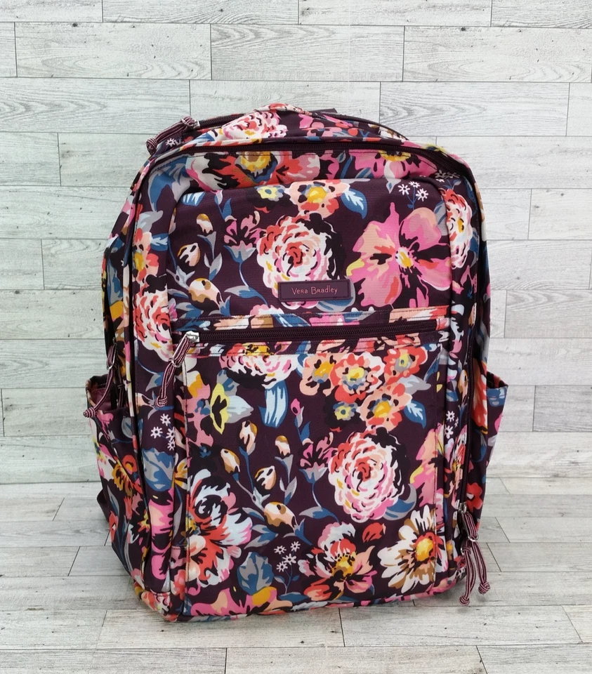 Vera Bradley Lighten Up Grand Journey Backpack Indiana Blossoms Bag - Image 1 of 4