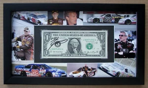 DALE JARRETT Signed Dollar Bill Framed w/ Photo Mat Display GREAT GIFT! GAI - Picture 1 of 3